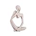 Produktbild zanasta Deko Figur Träumer & Denker | Kunstharz & Sandstein Statue/Skulptur glatt - 1 Hand am Kopf
