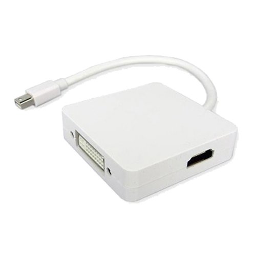 GUMP 3 in 1 Mini DP auf DVI + HDMI + Displayport DP Adapter Konverter für Apple Mac