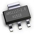 Techtonics AMS1117-1.8V, 1A LDO Voltage Regulator IC (Pack of 5)