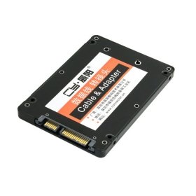 cablecc Mini PCI-E mSATA SSD Zu 2,5 SATA Festplatte Gehäuse Fall Konverter Adapter für Intel Samsung Asus schwarz