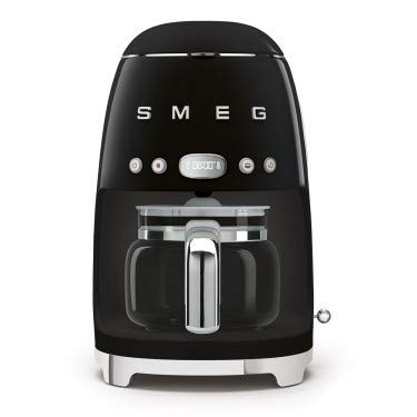 Smeg - dcf02bleu - Cafetière filtre programmable 10 tasses 1050w noir années 50