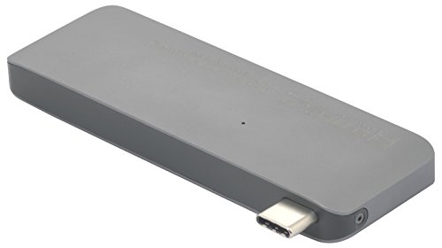 StilGut USB Typ C Hub mit Ladefunktion, Adapter – mit 2-Port USB 3.0, microSD und SD-Kartenleser für Apple MacBook mit USB-C-Anschluss, Space Grey - 8