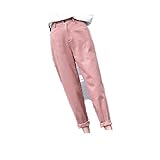 Material: Spandex. New Spring New Womens Cotton Harem Pants Overalls Button Hiphop Loose Casual Cargo Pants Vintage Radish Pants Rosa XS