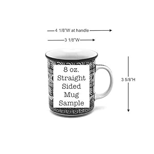 Polish Pottery Mug – Straight Sided – Winter Viola