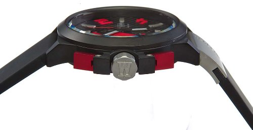 Welder by U-boat K35 Oversize Chronograph Black PVD Steel Mens Watch Red Dial K35-2501