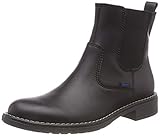 Kunstleder Richter Kinderschuhe Mädchen Mary Chelsea Boots, Schwarz (Black 9900), 36 EU