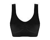 sujetadores deportivos tallas grandes el corte ingles Estilo: sin costuras. Mujer Sujetador Deportivo Tallas Grandes Push Up Bustier para Fitness Yoga Sin Mangas Transpirable Cómodo Negro 6XL