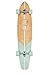 Produktbild Ten Toes Board Emporium Zed Bamboo Longboard Skateboard Cruiser, 44, Aqua Fishtail by Ten Toes Board Emporium