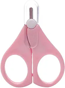 NIRVA WITH DEVICE OF WOMEN PICTURE SGD Babys Stainless Steel ABS and PP Safety Manicure Nail Cutter Clipper Scissors (Pink)