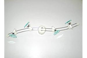 DAPO LED Deckenbogen Fassung G5,3, 4 x 5W mit Acrylglasring Deckenlampe Spot Strahler Deckenleuchte