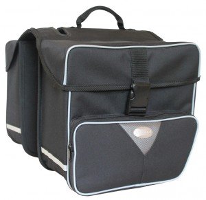 Preisvergleich Produktbild Doppeltasche Haberland groß schwarz, 31x31x16cm, 31 ltr