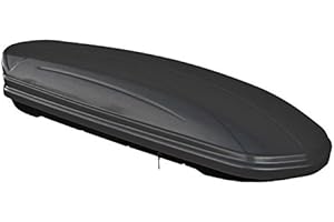 Caja portaequipajes para Coche, 460 litros, para el Techo, con Cerradura, Negro Mate, VDP-MAA460m