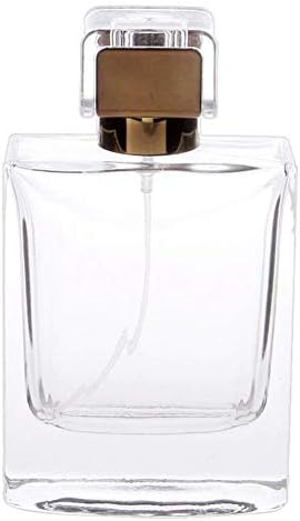 One hundred ml perfume atomizer spray bottle can be filled with a rectangular glass scent portable brown sprayer