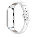 Produktbild FBGood Leder Ersatz Uhrenarmband + Metall Schale für Xiaomi Mi Band 3, Schnellspanner Sport Ersatzband Weiches Lederarmband Smart Watch Mode Geschäft Armband