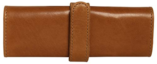 Estuche de Cuero Gusti Cuero studio "Ernest" Funda Lápices Utensilios Maquillaje Cuero de Búfalo Marrón Claro 2S35-22-5