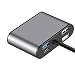 Produktbild HMY USB-C-Hub für Typ C-Dockingstation, Multi-System-kompatibles externes Erweiterungstool für schnelle Übertragung