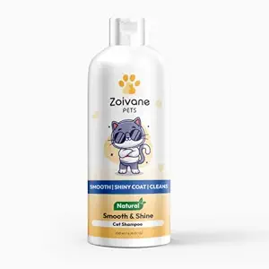 ZOIVANE Smooth and Shine Cat Shampoo Cat Accessories for Nourishing Hair and Shiny Body Wash, Suitable for All Cat Types | Cat Shampoo, 1 Piece