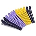 12 Pcs Fashion Plastic Professional Hairdressing Salon Section Clip Clamp Styling Hair Tool CrocodileHair Grip