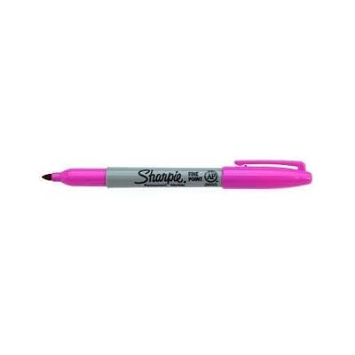 Sharpie Fine Point marqueur indélébile Rose Pointe fine - Marqueurs indélébiles (Rose, Pointe fine, Multicolore, Fin, Metal, Papier, Plastique, AP)