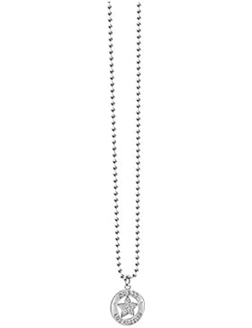 Guess Damen-Kette mit Anhänger Messing Glas weiß 91.0 cm - UBN21605