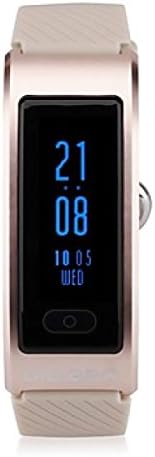 PDFGO， Men's Woman Smart Bracelet , SmartWatch, WeChat Movement Step Heart Rate Sleep Monitor Bluetooth Waterproof Health Wear For Ios Android,Gold