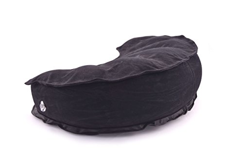 Meditationskissen, aufblasbares Reise-Meditationskissen: SAMTEN MOON, Halbmond / Hörnchen; Yoga Meditationskissen, Yoga Kissen, Zafu, geeignet für Anfänger, 410g leicht - 3
