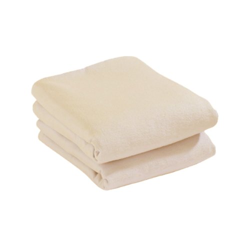Cuddles Collection Pram Flannelette Sheets (Cream, Pack of 2)