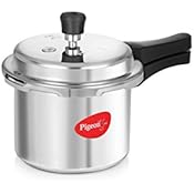 Pigeon by Stovekraft Favourite Outer Lid Non Induction Aluminium Pressure Cooker, 3 Litres, Silver