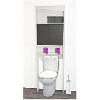 Scaffale Per Lavanderia 3 Ripiani - Regolabile, Sopra Lavatrice/WC, Con Ganci E Asta Appendiabiti - Foto 11