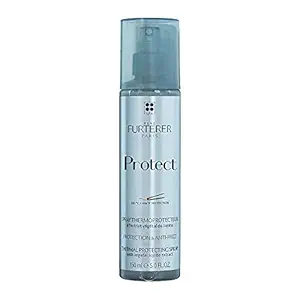 Rene Furterer Thermal Protecting Spray Protects Against Heat Damage and Manages Frizz Using Vegetal Jojoba Extract, For All Hair Types, Silicone-Free, Vegan, 5.0 fl. oz.