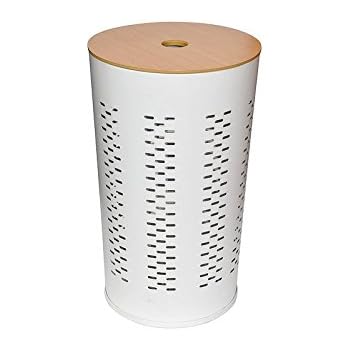 Opportunity 48FH14600880 Wäschekorb mit Deckel, Metall