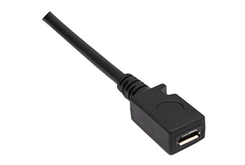Typ C USB C Verlängerungskabel, cerrxian USB 2.0 Micro Buchse an USB C (Typ C) männlich Sync & Charge Konverter Adapter Kabel 25,4 cm - 4