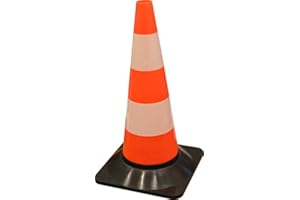 PEBSHOP CONO SPARTITRAFFICO SEGNALETICO IN PVC H. 50 cm.