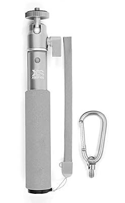 Xsories - Perche Selfie Stick extensible Monopod téléscopique U-SHOT - Argent