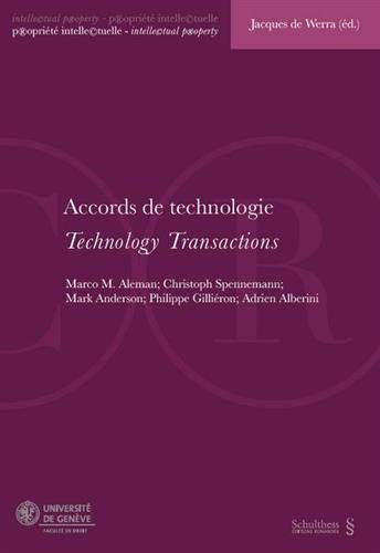 Preisvergleich Produktbild Accords de technologie / Technology Transactions (propriété intellectuelle - intellectual property)