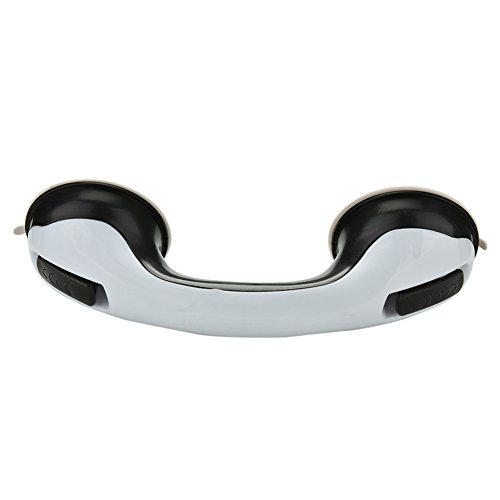 Haltegriff mit Saugnäpfen,, tragbar Unterstützung Grip Haltegriff, Sicherer Starke Sucker Helping Griff Hand Grip Handlauf für Kinder Alte Menschen halten Balance Schlafzimmer Badezimmer Zubehör – Schwarz - 5