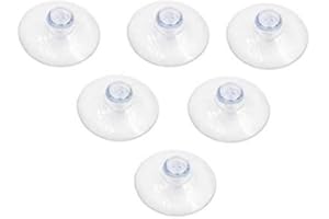 KAIBSEN® [10/20/30/50/100 Pcs] Ventouses de tête de champignon transparentes pour la variété Surfaces lisses, comme le verre, les carreaux et plus (Diamètre: 2cm 2.5cm 3cm 3.5cm 4cm 4.5cm)