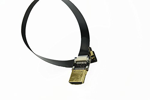 Neue schwarze FPV HDMI Kabel Micro Schnittstelle zu Standard-Schnittstelle für Gopro Sony A7RII A7SII A6500 A9 A6300 (eine umgekehrte Sockel A6000) 90 Grad DJI 20CM - 4