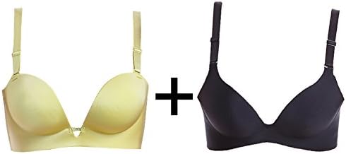 one piece seamless underwear/ small chest deepVassembly bra /mixed two-piece set-I 85A