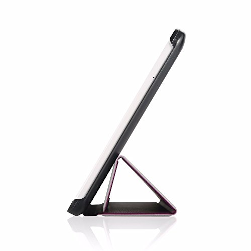 EasyAcc Samsung Galaxy Tab E 9.6 Hülle Schutzhülle T560 Case Hochwertiges PU Leder Etui – mit Standfunktion für Samsung Galaxy Tab E T560/T561 (9,6 Zoll) Tablet-PC (Lila, Kunstleder, Ultra Dünn) - 5