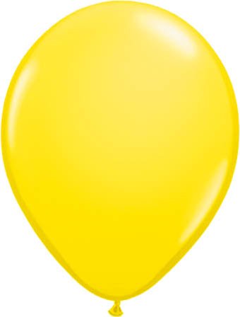 100 Luftballons gelb Partyballons 28 cm Ø