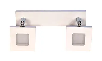 DecoLight 4*2Watts LED Artistic Picture/Mirror/Bathroom/Spot Light (Square, Yellow, Double)