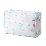 TOWAKM Faltbare Aufbewahrungstasche Kleidung Decke BettwäSche Kleiderkammer Sweater Organizer Box Pouches (White -3)