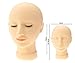 Training Head Make up Mannequin-Face Closed Eyes Flat Back Eyelash