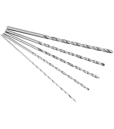 Foret Hélicoïdal HSS 5mm X 200mm Extra Long - Perçage Bois, Aluminium, Plastique - Tige Droite