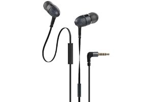Original for Boat Bass Heads 225 Wired Earphones with Built-in Mic and Noise Isolation Feature with Strong Bass and Comfortable Fit for Android Mobile (Black)