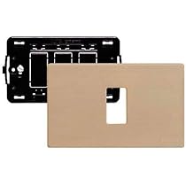 Kit Supporto E Placca BTicino - 2 Moduli, Alluminio, Per Installazione Elettrica