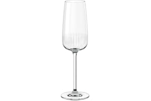 Villeroy & Boch - Afina, set de 4 copas de cava/champán de vidrio cristal aptas para lavavajillas, copas de cristal para cava, champán o vinos espumosos