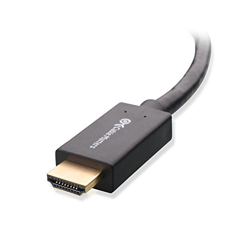 Cable Matters – Vergoldete DisplayPort auf HDMI Kabel (St – St) mit Audio – Schwarz 2m - 4