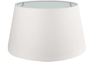 Wogati® Premium Lampenschirm E14/E27 Baumwolle | verschiedene Größen & Farben | Ecru, XXL | Stehlampe + Hängelampe + Tischlampe